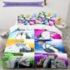 3pcs Kuroko's Basketball Design Cover Set - HD Printed Bedding with 1 Cover and 2 Pillowcases - Perfect for Home and Dorm Decor