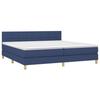 Cadre de lit avec matelas - Maison Exclusive - 200x200 cm - Tête de lit réglable - Bleu - 2 places