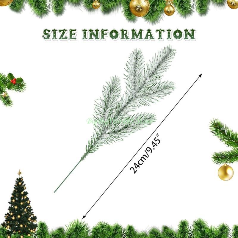24TE Artificial Pine Branches Set of 5 Handmade Garland New Year Party Background