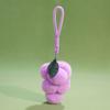Porte-clés Fruit du raisin en peluche avec rembourrage en coton PP pour cadeau d'enfant et décoration de sac