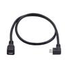 Chenyang CY Micro USB Male To Micro USB Female Extension 90 Degree Full Pin 2.0 2.0 Cable, Angled, Connection, 0.5M
