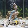 Aquarium Meerjungfrauen Dekoration Realistisches Design Harz Ornament Farben für