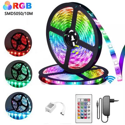 RGB LED Strip Light Set: 12V, Soft, Self-Adhesive, 24/44-Key Control, 5050/2835 Flexible Strips