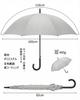 TTOVALIGERIA Long Complete 230T Ultra Shade UV Heatstroke 100cm Unisex Parasol, Shade, Water-Repellent, One-Touch Jump-Up Window, 100% Protection,