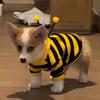 Casual Bee Design Puppy Cat Clothing Thickened Warm Cat Sweatshirt Soft Jumpsuit Dog Pullover Hoodie Small Dogs