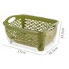Pure-Color Double Layer Plastic Drainer Basket Practical Lettuce Leaf Drainer Tool For Vegetable Washing