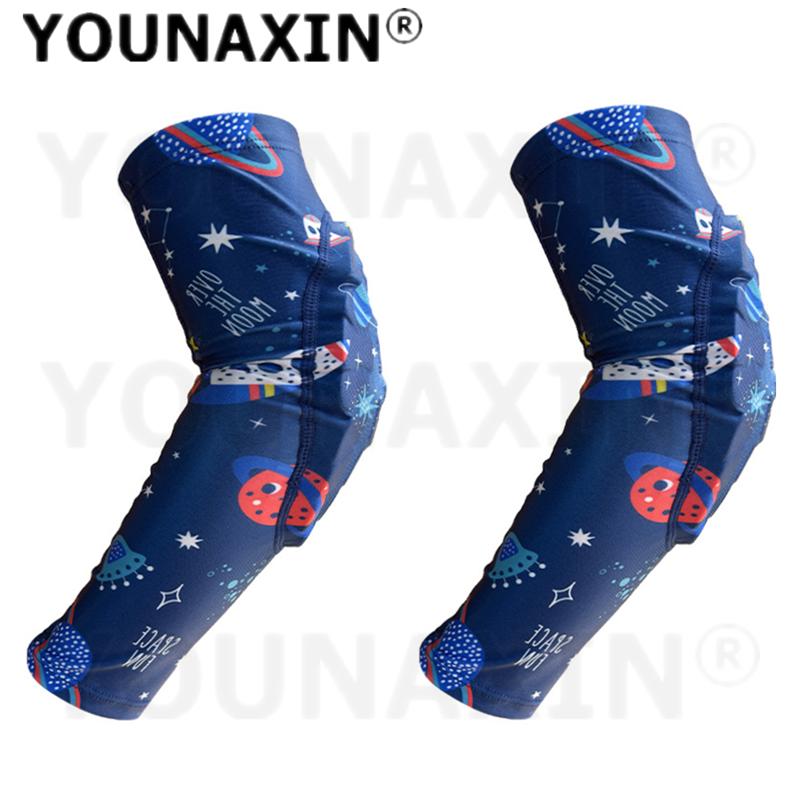 1 Pair Unisex Girl's Running Basketball Arm Guard Sleeve Brace Child Football Baseball Boy Cycling Sports Support Elbow Pad