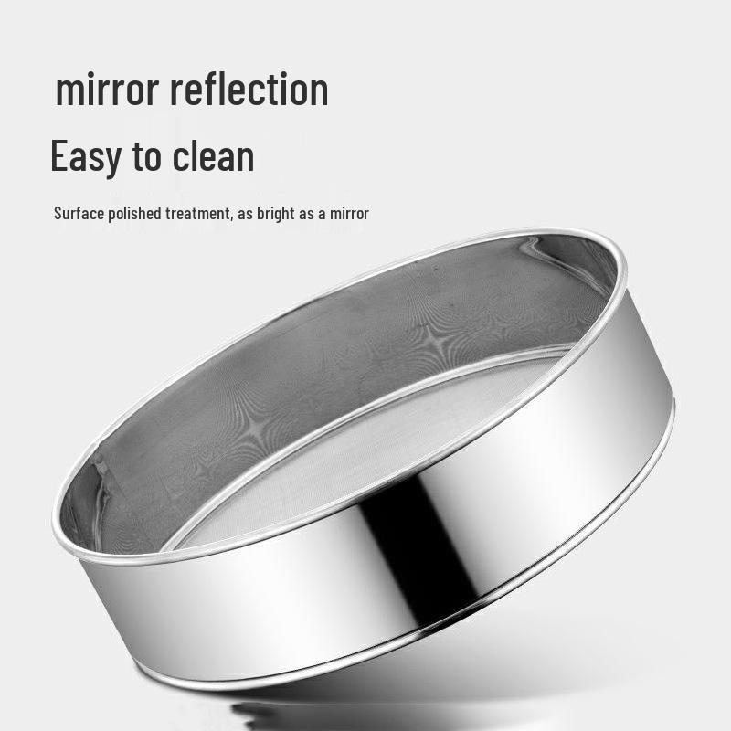 Household Stainless Steel Superfine Flour and Sugar Sifter for Baking