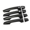 Carbon Fiber Style Side Door Handle Cover Trim 8PCS For Mitsubishi Outlander
