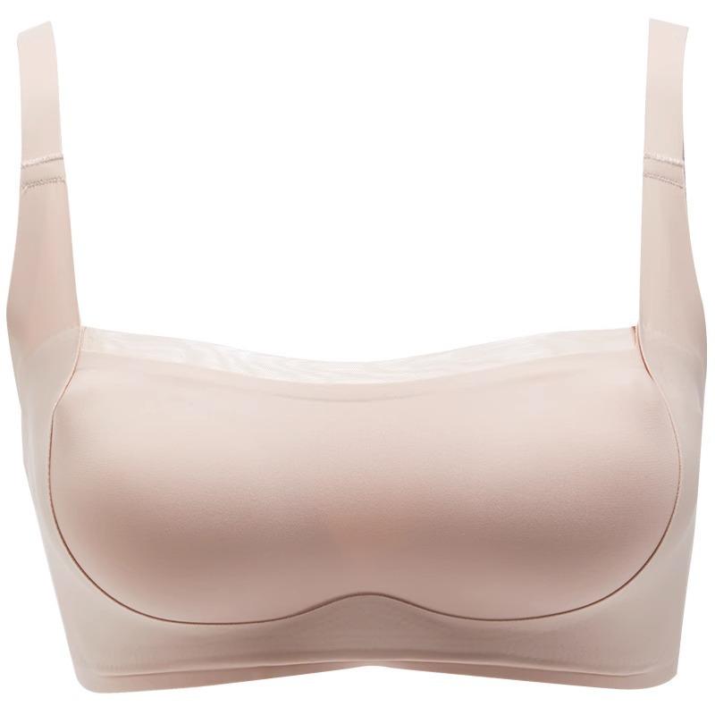 Seamless Strapless Wire-Free Push-Up Bra for Small Chests