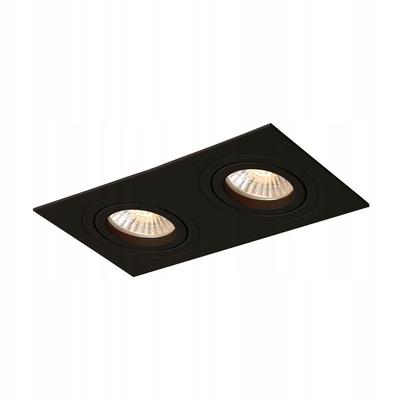 Light Prestige Metis II 2x GU10 Black Recessed Light for Bathroom