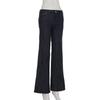 Oblečenie Y2k Džínsy s nízkym pásom Bootcut Dámske Ležérne Čierne Pruhované Džínsové Nohavice Streetwear Zvonové Nohavice