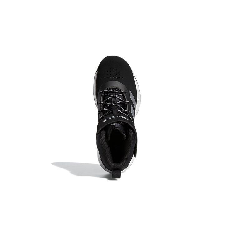 Adidas Cross Em Up 5 Wide Slip On Comfortable Non-Slip Shock Absorbing Durable Mid-Top Kids Basketball Shoes Kids Basketball Shoes S29006