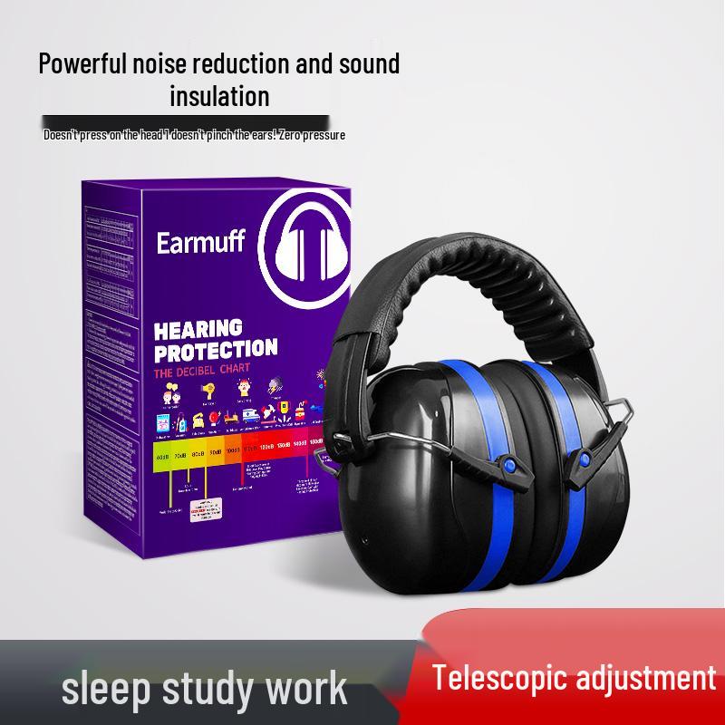 Industrial Soundproof Earmuffs & Sleeping Earplugs for Noise Reduction