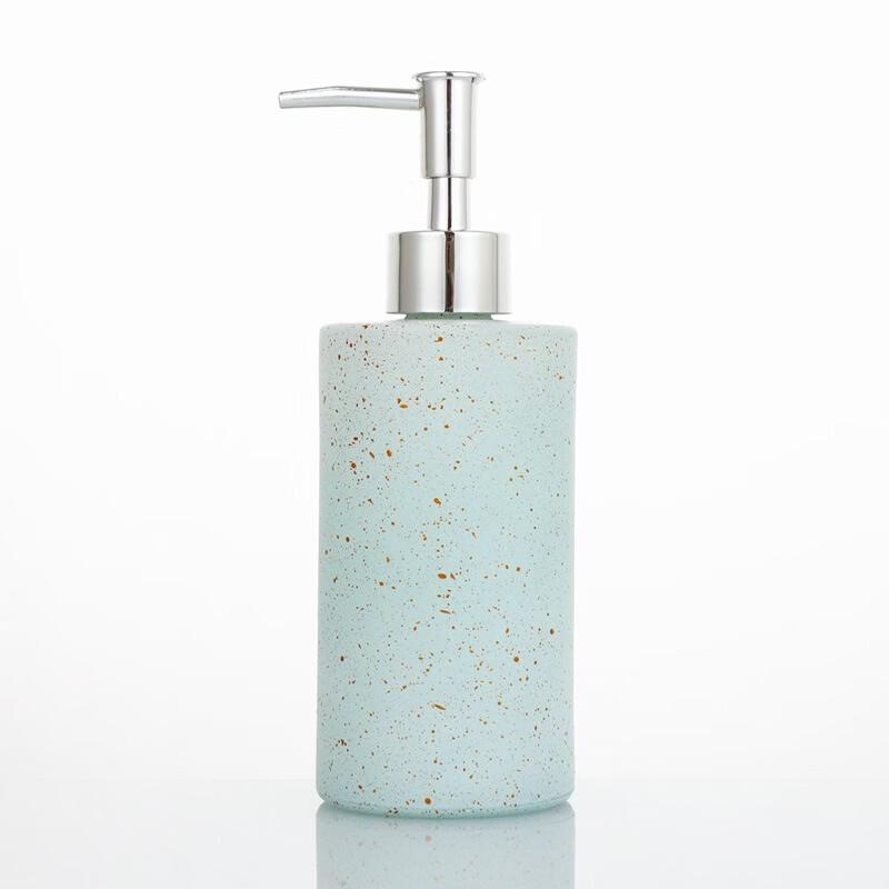

OIMG Marble Pattern Glass Soap Dispenser Bottle