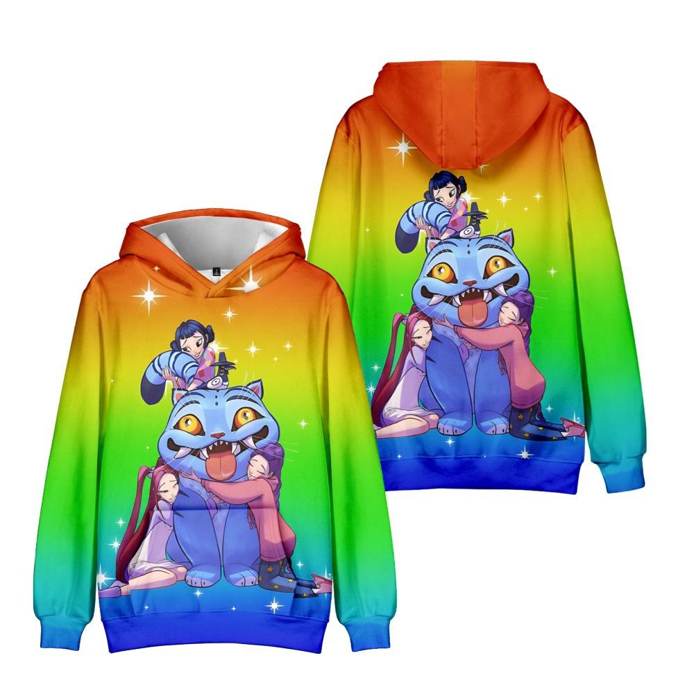20 Kolorów KPop Łowcy Demonów Anime Bluzy Męskie i Damskie Hip-hop Sportowy Pulower Bluza