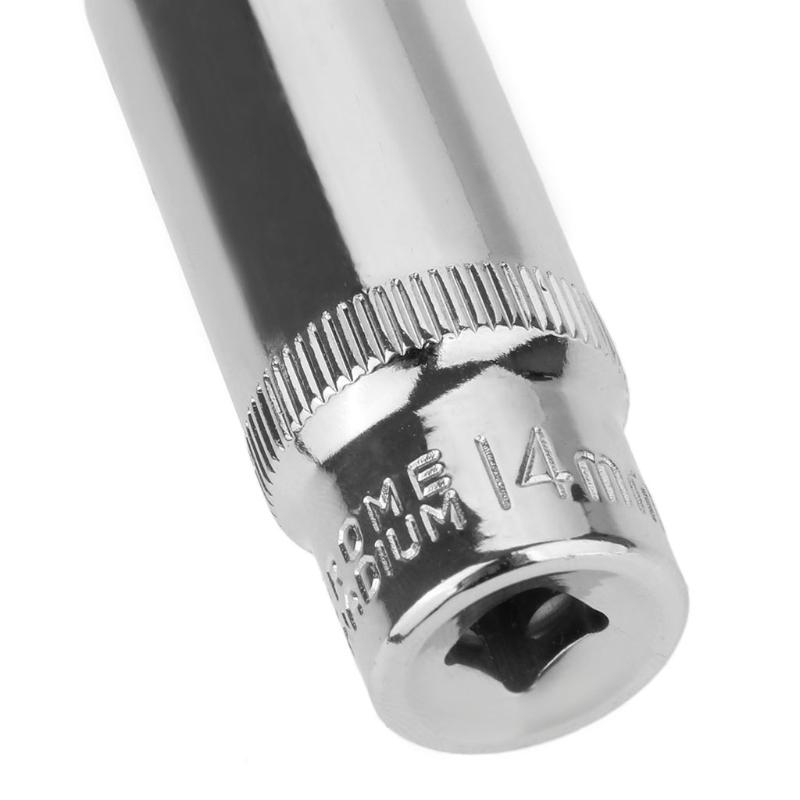 1 szt. 1/4 sześciokątny klucz zapadkowy przedłużka nasadka pręt adapter nasadki klucz nasadowy klucz płaski konwerter narzędzie 6-14MM przegub uniwersalny