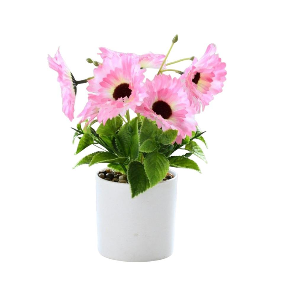 Thekenaufsteller Künstliche Blume Platzierung Topfpflanze Geschenk Kunstpflanze Blumenpott Party Dekoration