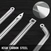 Wood Turning Tools for Lathe 4 PCS Set, Carbide Lathe Tools with Diamond Shape, Round, Square Cutters Replaceable Turning Lathe Chisels with a Grip