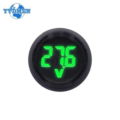 1 Stück DC 4-100V LED Digitalanzeige Kreisförmiges Zweidraht-Voltmeter Digitales Voltmeter Display Verpolungsschutz