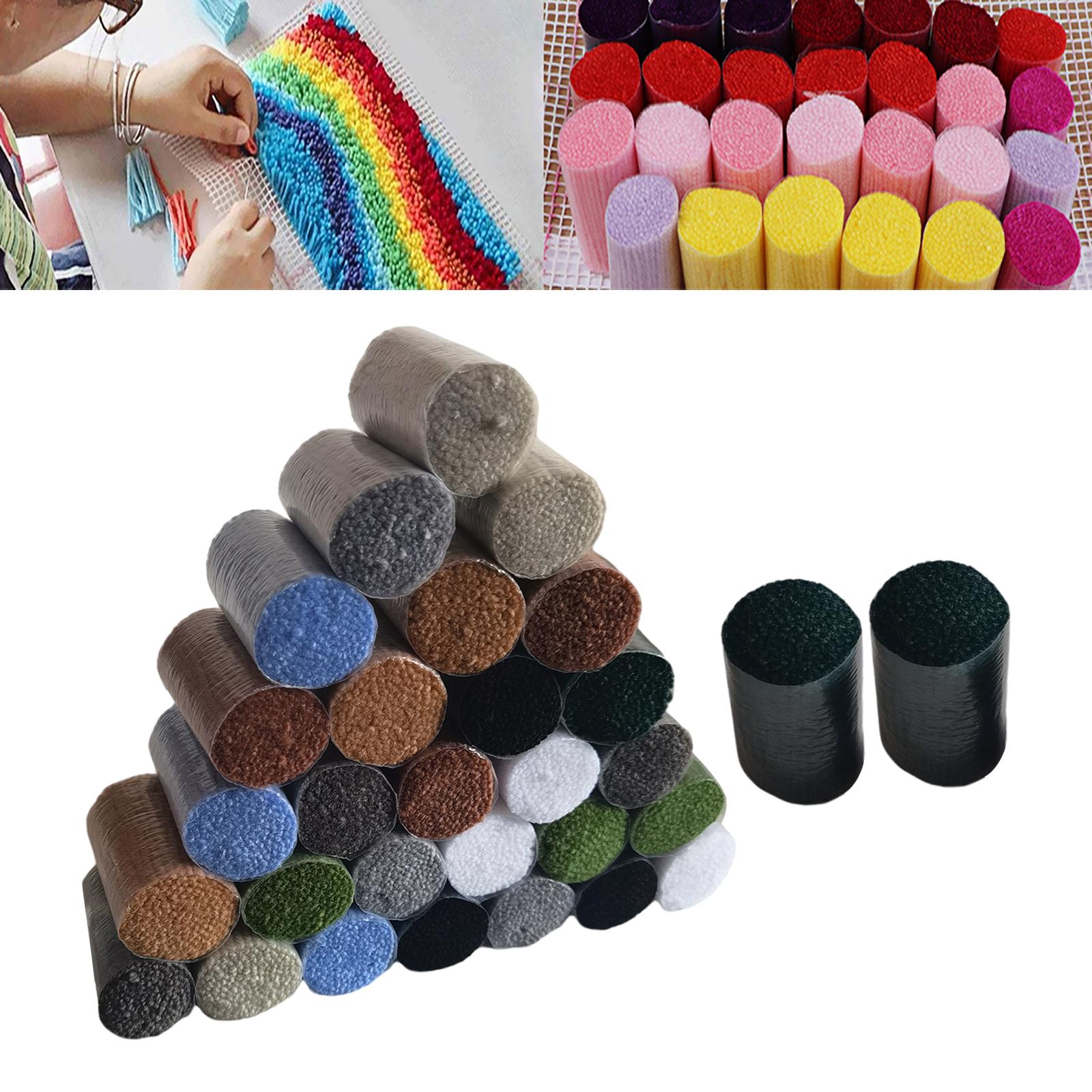 

Needlecraft Yarn 30Pcs Sewing Tool Handmake Latch Hook Rug Kits Rug Yarn for Rug Making Latch Hook Rug Yarn for DIY Craft Sewing