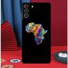 Map of Africa African Fabrics Phone Case For Samsung Galaxy S25 S24 Ultra S9 S10 S20 S21 S22 S23 Plus S24 FE Back Cover