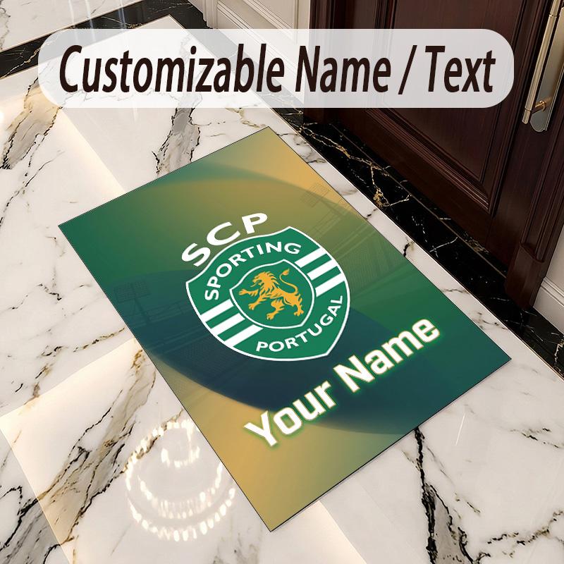 Crystal Velvet Rug Sporting CP Print Custom Name Text Floor Mat Home Decor