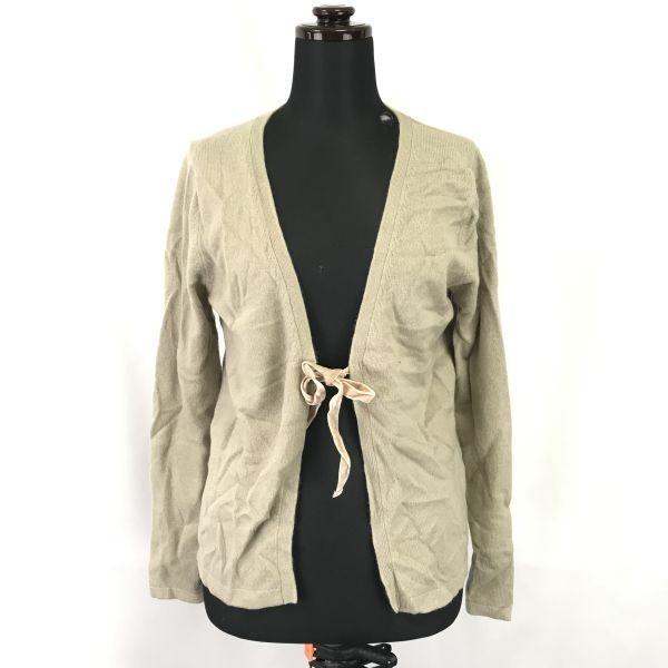 NOLLEY'S 100% Cashmere Long Sleeve Cardigan/Women's Size 38/Beige/
