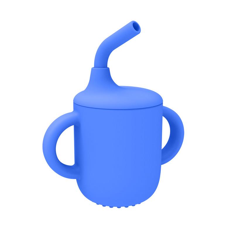 Silicone Straw Baby Cup with Printable Pattern, Food-Grade, Small Capacity
