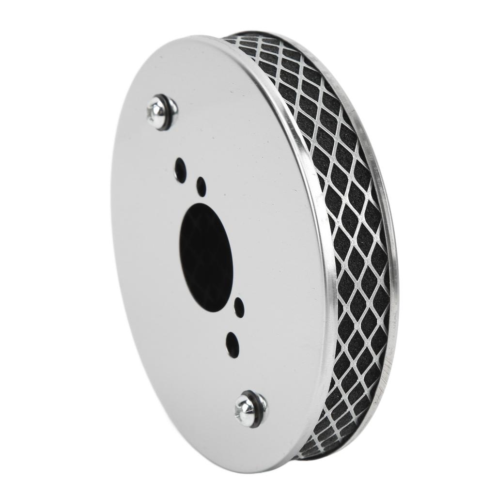 14x3cm High Flow Air Filter Chrome Metal Replacement for SU HS2 1¼ Inch Carburettor