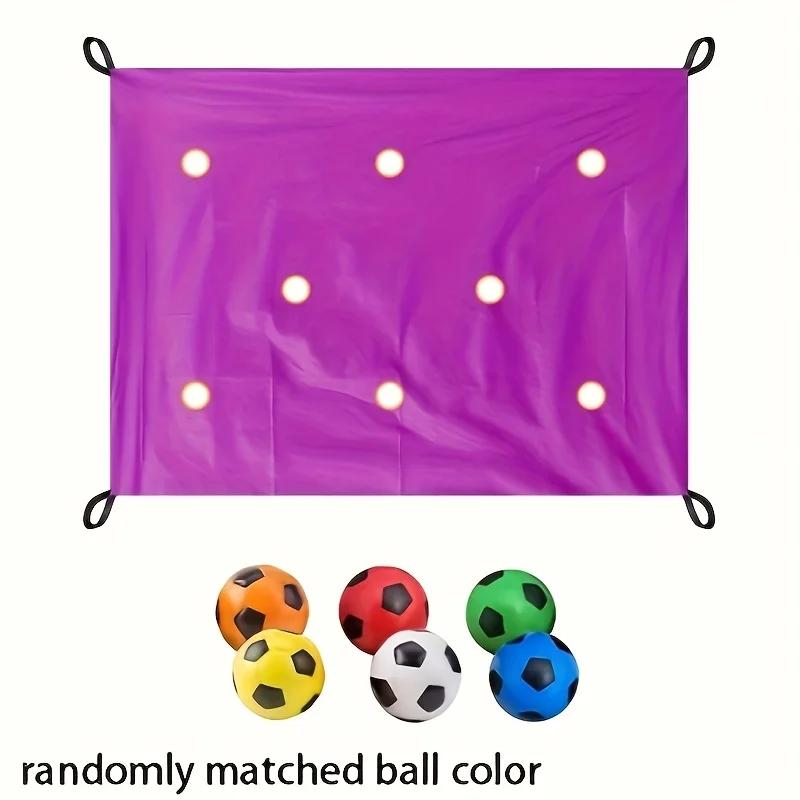 Team Building Throw Ball On Cave Mat Game Set Includes 6 Randomly Colored Balls In 3 ColorsVery Suitable for Team Collaboration