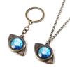 Anime The Promised Neverland Keychain Emma Amulet Eye Shape Pendant Choker Cosplay Props For Man Woman Casual Jewelry