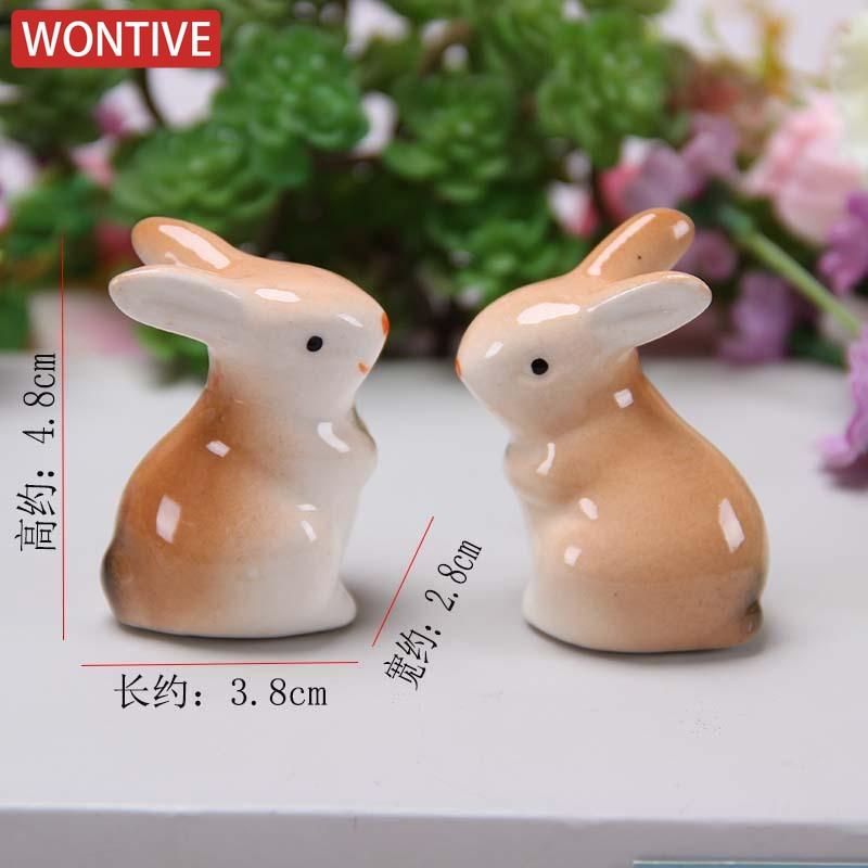 1Pair Cute Rabbit Ceramic Chopsticks Rest Rack Spoon Fork Holder Chopsticks Stand Tableware Pen Holders Kitchen Tools Home Decor