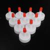 10Pcs Plastic Bottle Cap Tip Conversion Head 28mm Universal Squeeze Bottles Replacement Caps Leak Proof Bottle Sealing Cap