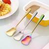 1PC Dessert Spoon Stainless Steel Stirring Spoons Gourd Spoon Cake Salad Spoon Luxury Tableware Gift Small Spoon