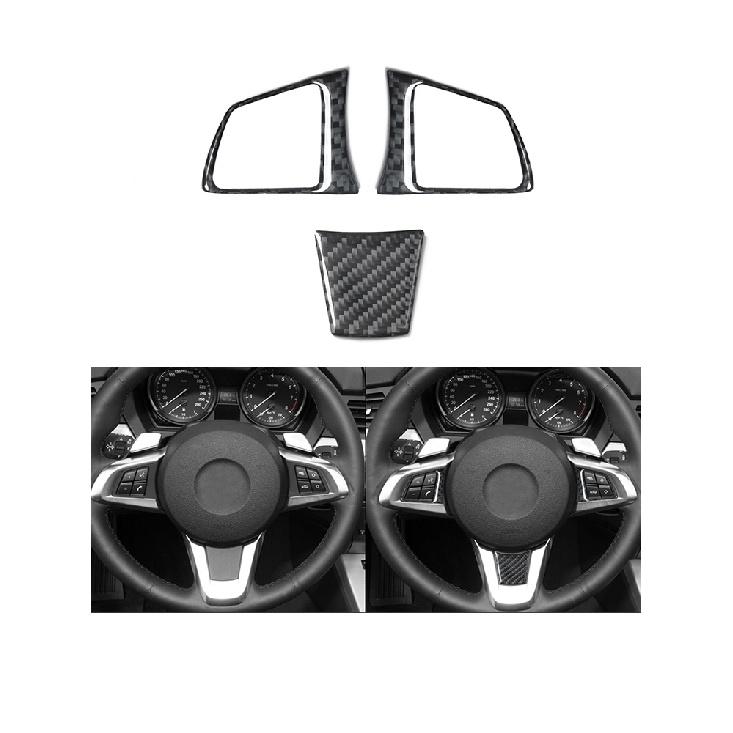 Car Styling Accessories Interior Carbon Fiber Overhead Console Wait Black Stickers Decorative Fit For BMW Z4 E89