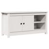 Vidaxl Szafka Pod Telewizor, Biała, 103X36,5X52 Cm, Drewno Sosnowe