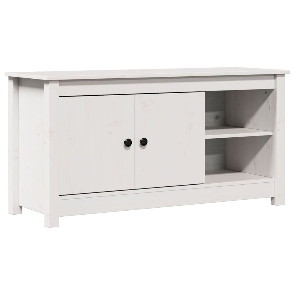 Vidaxl Szafka Pod Telewizor, Biała, 103X36,5X52 Cm, Drewno Sosnowe
