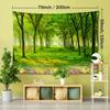 1pc Nature-Inspired Polyester Tapestry, 90gsm Woven Wall Hanging with Greenery, Flowers, and Trees, Animal Theme Portrait Orientation, Soft Brushed Fa