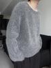 European Style 2026 Autumn/Winter Women's Wool Sweater - Loose, Thick, Round Neck Base Layer