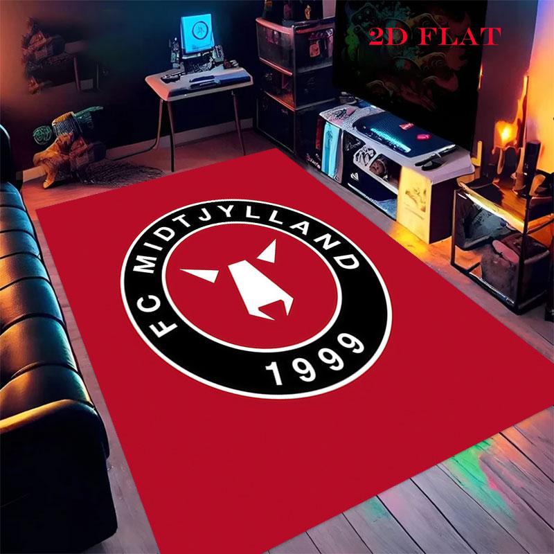 FC Midtjylland Carpet Rug for Living Room Bedroom Home Sofa Decoration,Kids Play Nonslip Floor Mat
