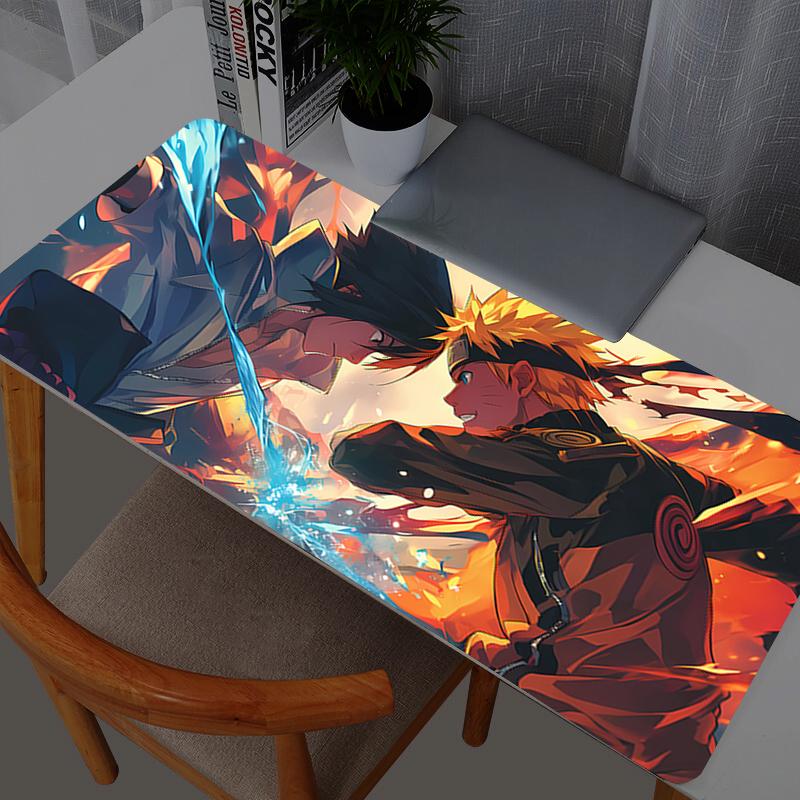 Naruto Sasuke Mouse Pad Anime Gaming Accessories Large Carpet Gamer PC Computer Mouse Pads Keyboard Desk Mat Mausepad