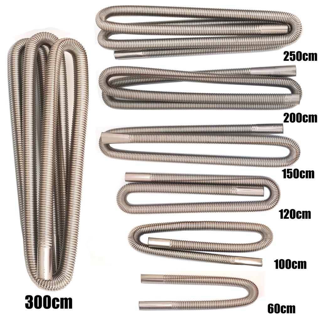 Air Diesel Parking Heater Stainless Steel Exhaust Pipe Tube Gas Vent Fuel Tank Muffler Silencer For Car Heaters Accessories