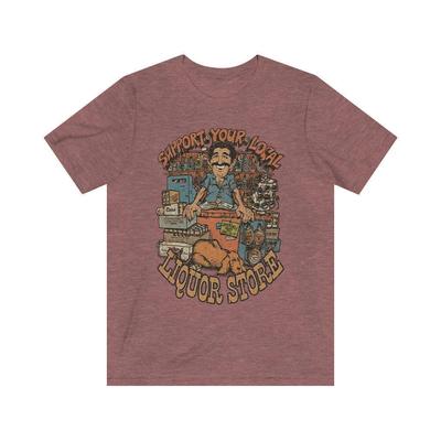 Unterstütze deinen lokalen Spirituosenladen 1981 Vintage Herren T-Shirt