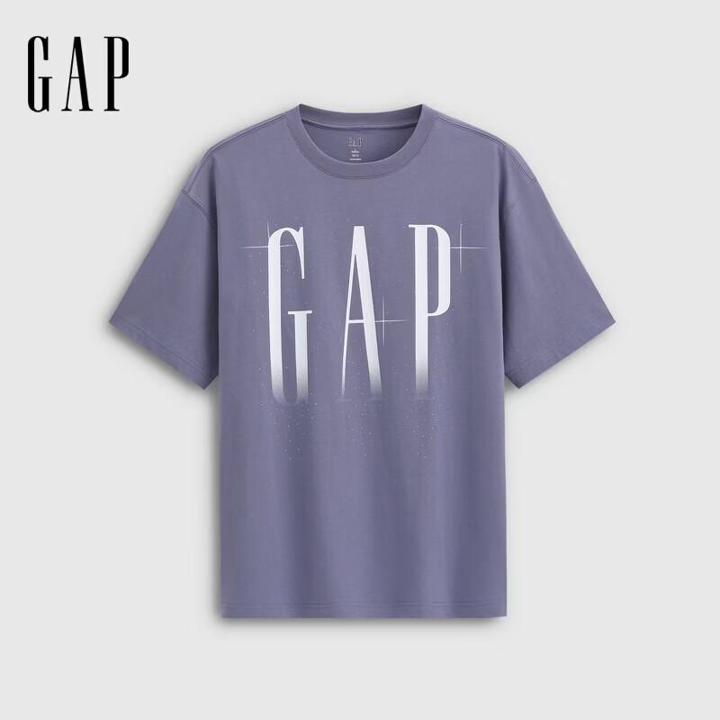 GAP Unisex 2026 Spring Logo Gradient Loose Short-Sleeve T-Shirt