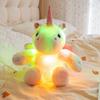 The Latest Luminous Unicorn Horse Kawaii Plush Toy Figurine Doll Cartoon Anime Cute Companion Sleeping Children Gift Doll