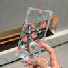 Clear Square Back Tube Case Protection For iPhone 16 ProMax 13 14 Pro Max 15 Plus 11 12 Anti-Oxygen,Multiple Strawberries Pattern Casing