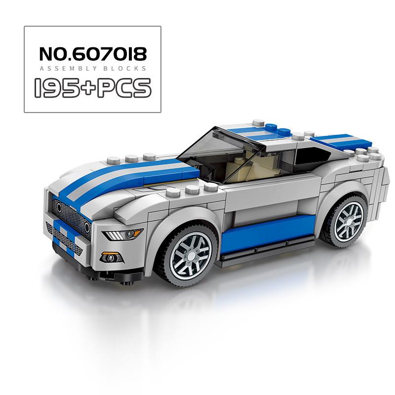 Speed City Racing Car Sports Model Building Blocks Bricks Classic Rally Sports Super Racers Great Vehicles Christmas gift Toys
