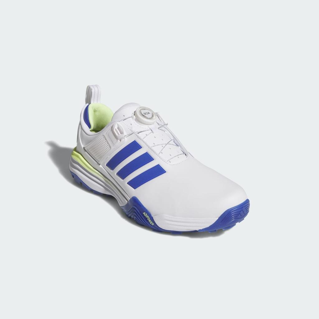 adidas ADIPOWER 26 BOA SPIKELESS GOLF SHOES KK2839 Men's Performance Sports Shoes Cloud White / Dual Indigo / Frozen Lemon