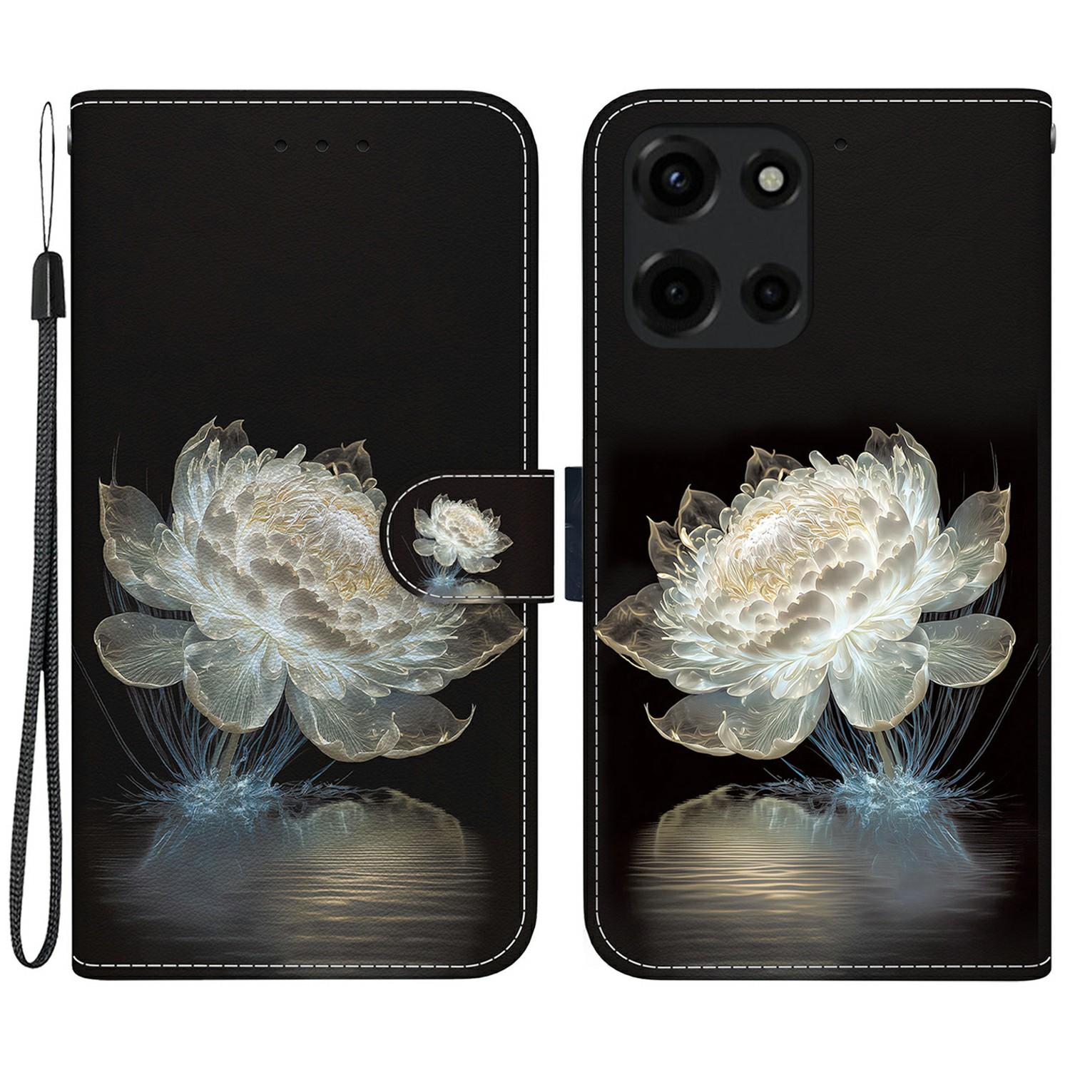 

Для Motorola Moto G 5G (2025) Гаманець Чохол для телефону Протиударний Шкіряний Відкидний Чохол Друк візерунка H